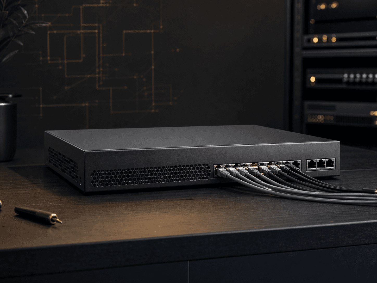 Equipamento de firewall corporativo